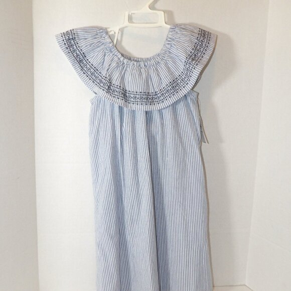Old Navy Other - Old Navy Blue Striped Dress Girls Size 4T New with Tags